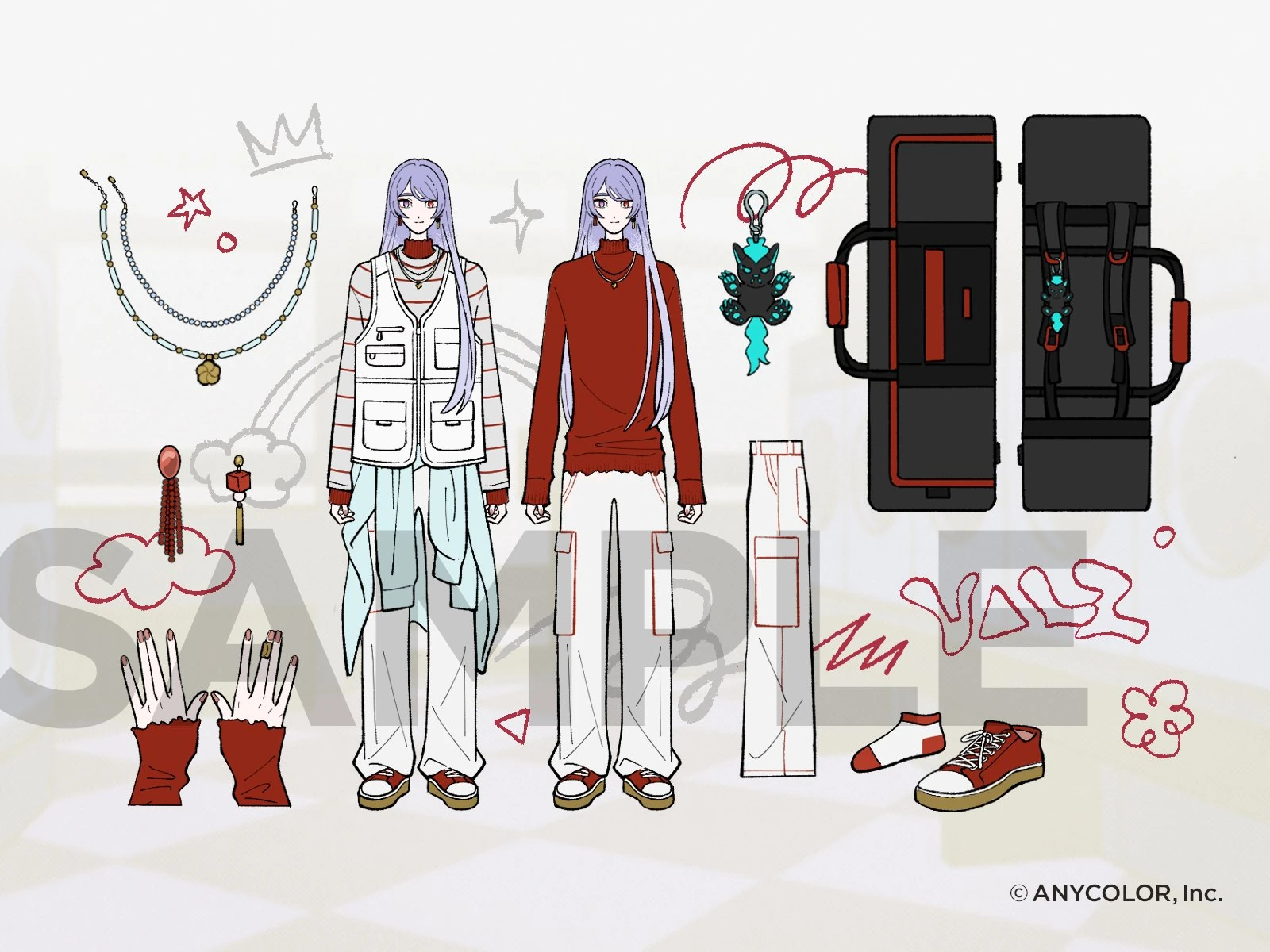 Muteki no Ousama Outfit Reference Sheet Illustration<br>by Inuha
