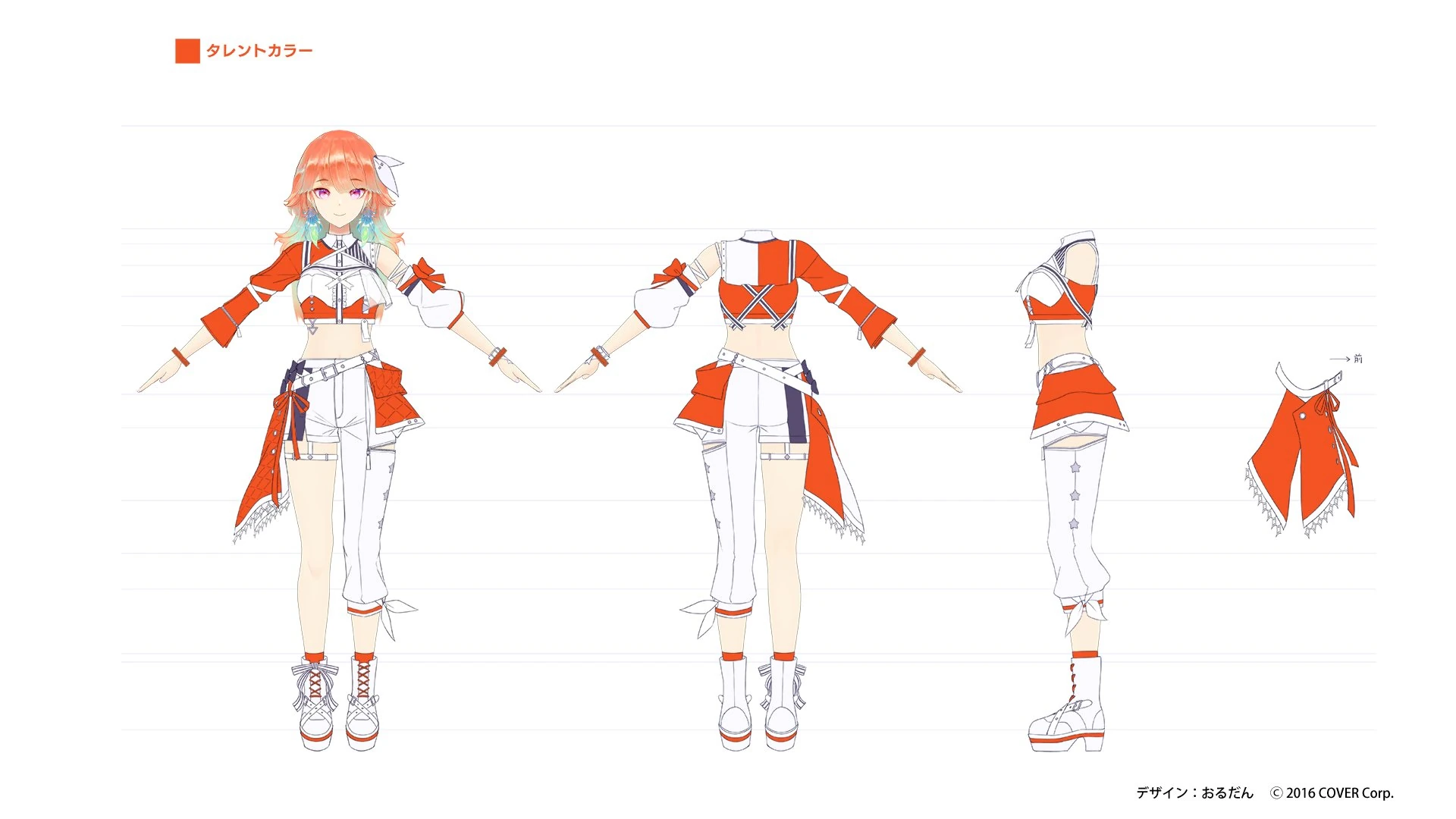 hololive 6th fes. Color Rise Harmony 3D Idol Costume Concept Illustration by Ordan