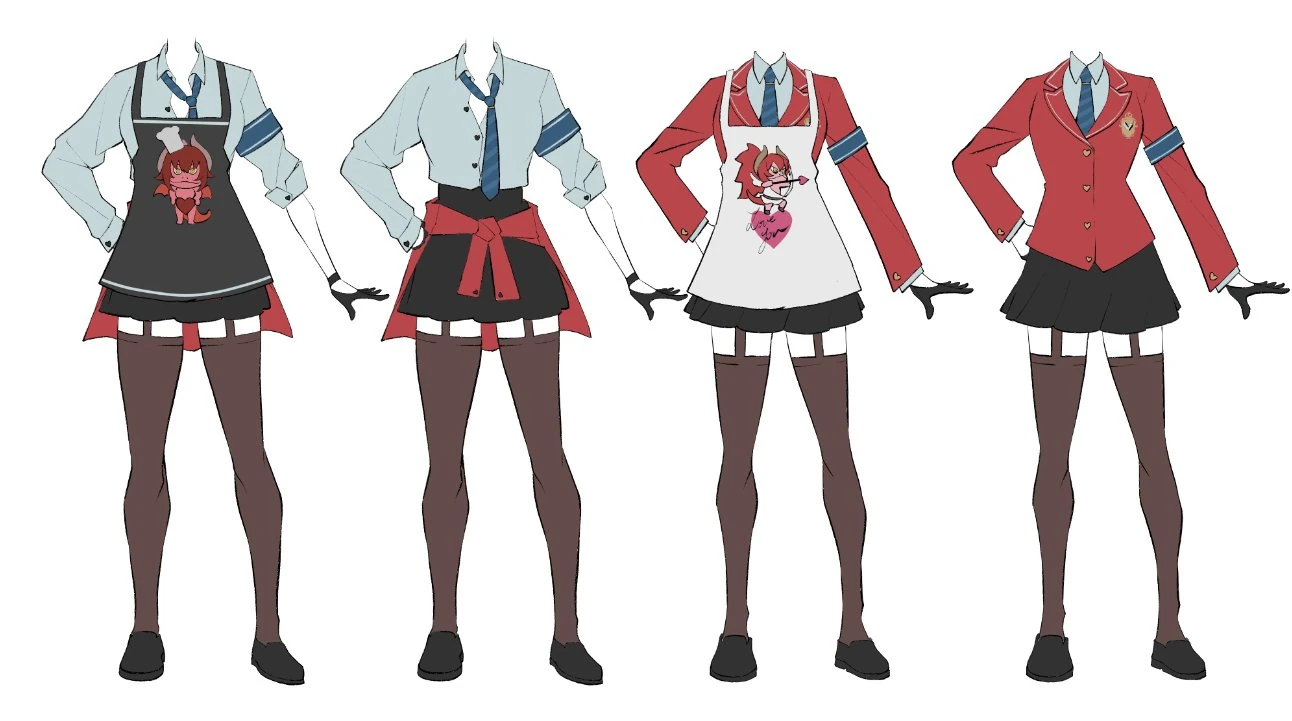 Zentreya Valentines Day Outfit 2024 Scraps (2) by KuroiEnpitsu