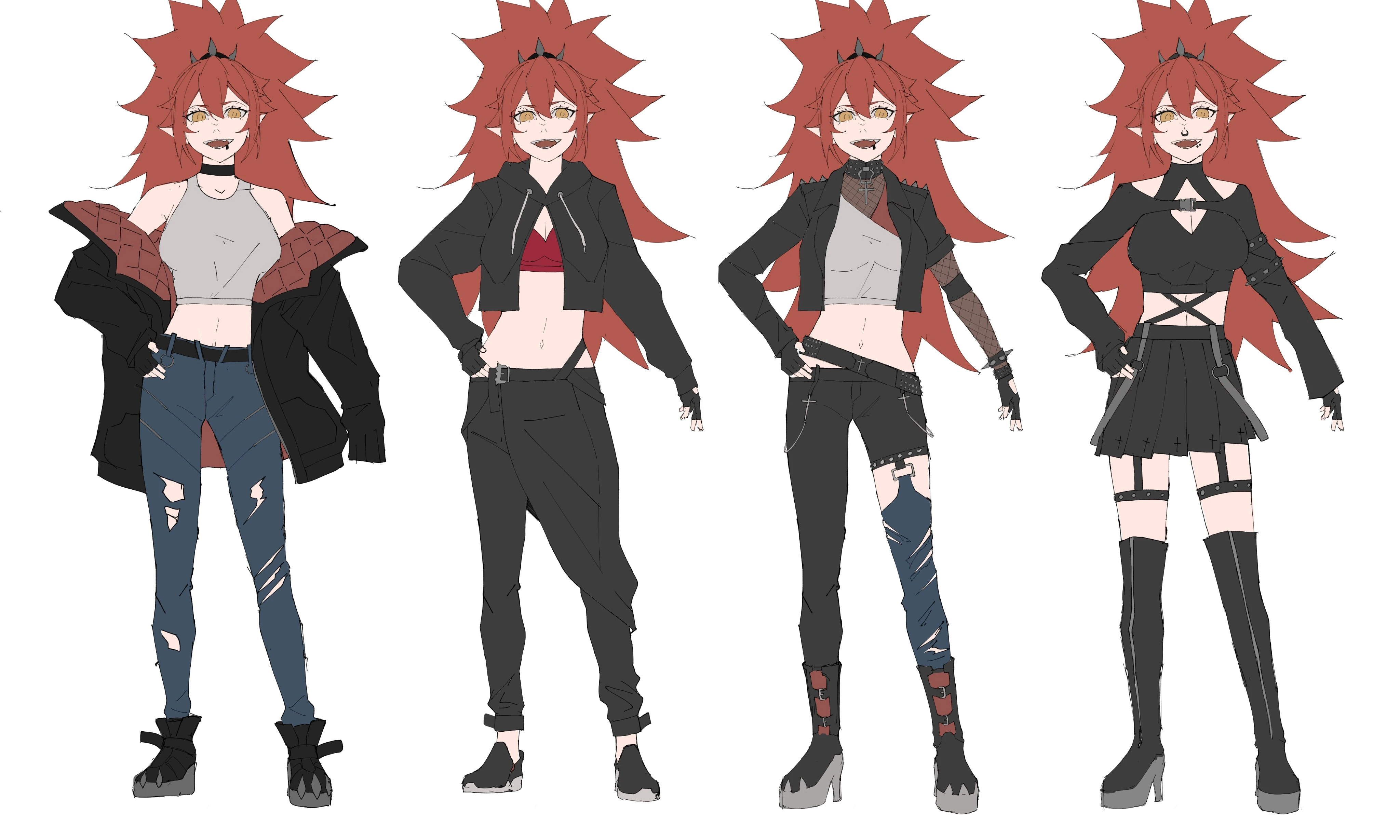 Zentreya possible designs concept art by KuroiEnpitsu