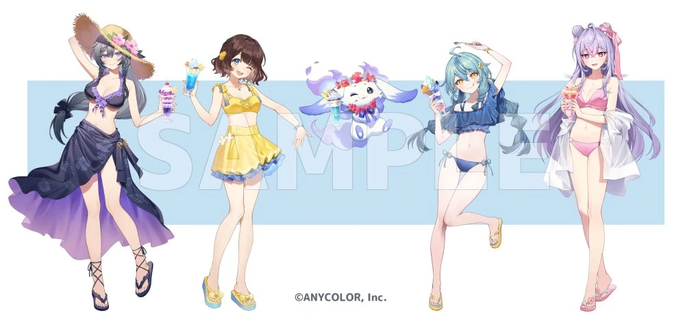 NIJISANJI x DMM Summer Splash Illustration by Nyumu