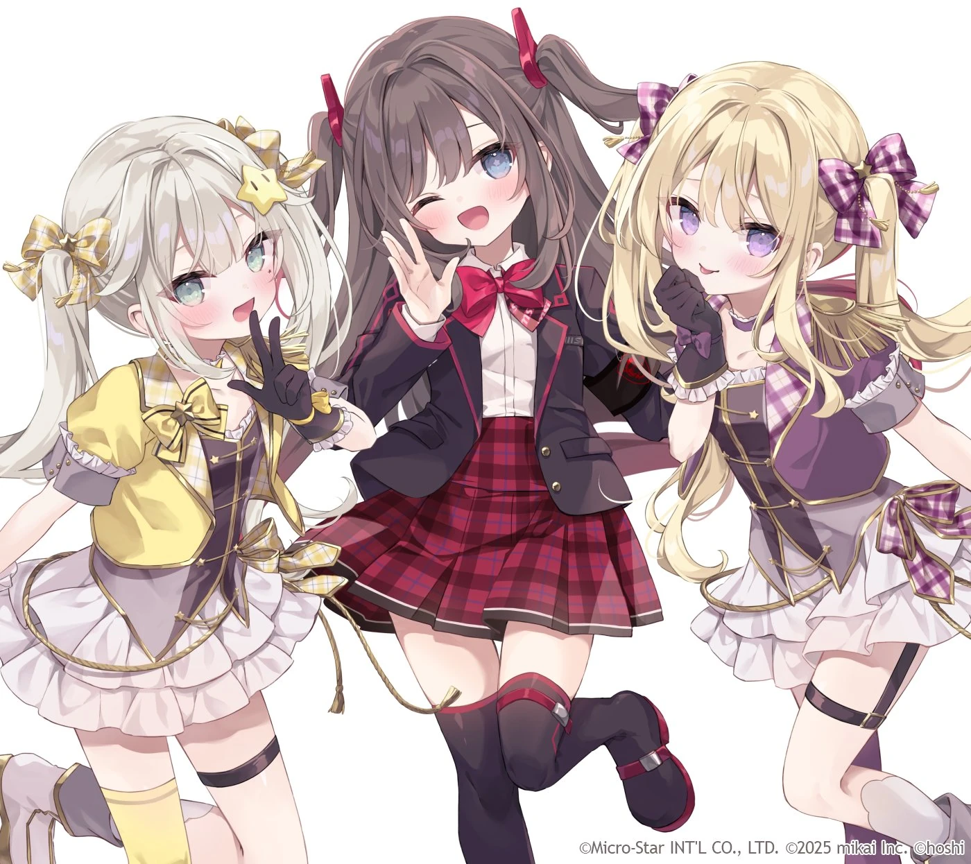 Hoshi Family ([[Hoshi]], [https://www.youtube.com/@MeiMihoshi_MSI Mihoshi Mei], and Tsukushi Aria) "[https://youtu.be/nlHmImEIYZM Brand new!]" Cover [https://twitter.com/hoshi_u3/status/1966424040697905441 Illustration] by Hoshi