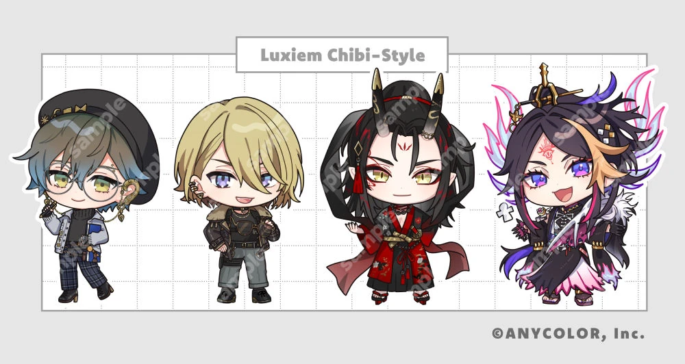 NIJISANJI EN Luxiem Chibi-Style Illustration<br>by Tama