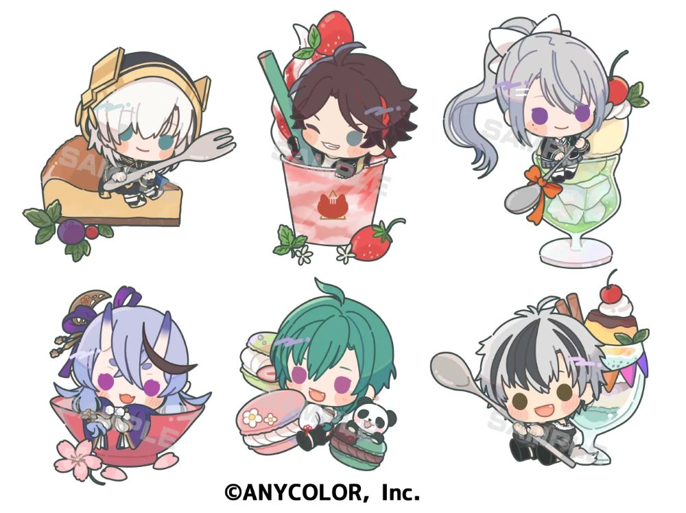 NIJISANJI FamilyMart Collaboration SD Illustration by Ttoomam
