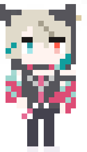 May 2022 Costume 15x27 pixel art (no glasses)