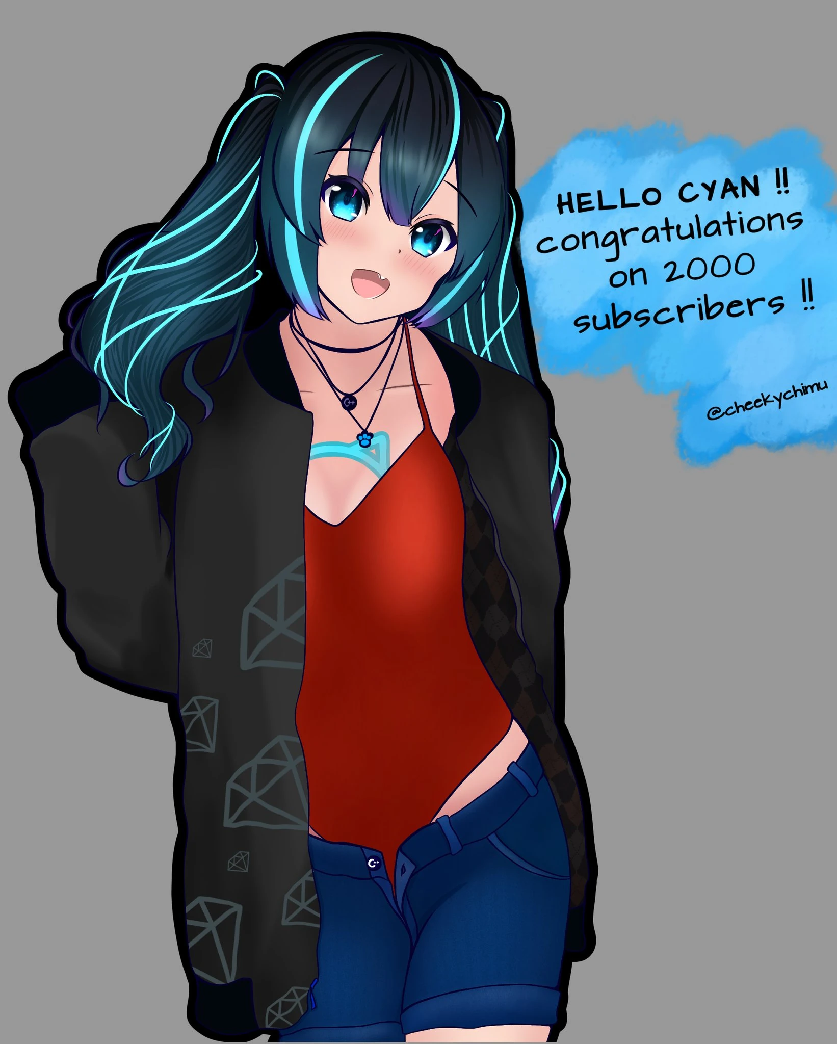 Cyan 2k congratulations from chim