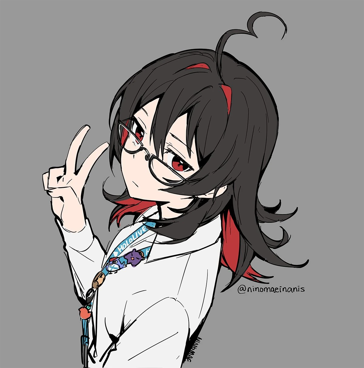 Enma-chan Peace Sign