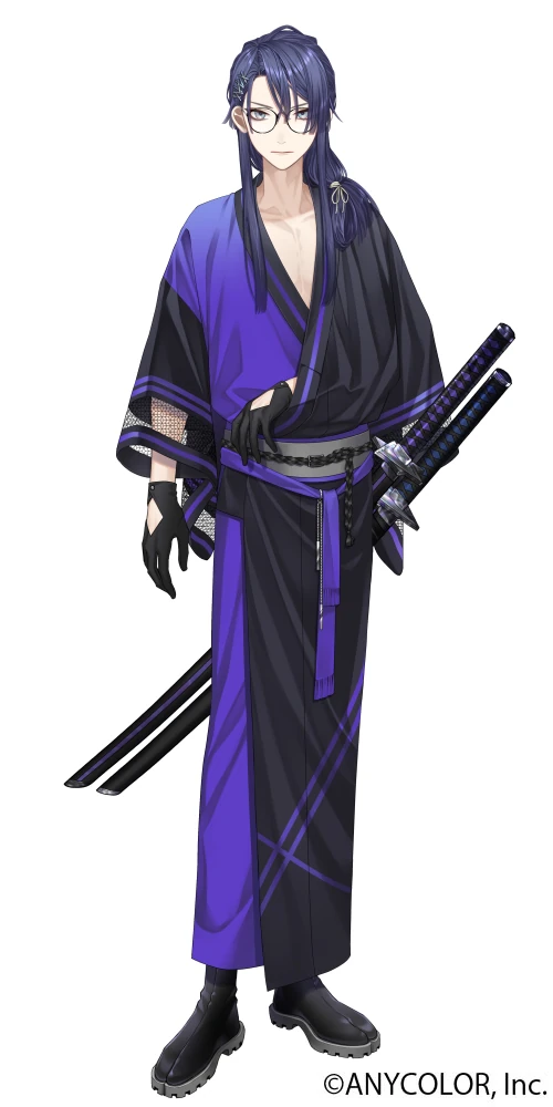 Japanese Style Outfit With Glasses and Without Haori