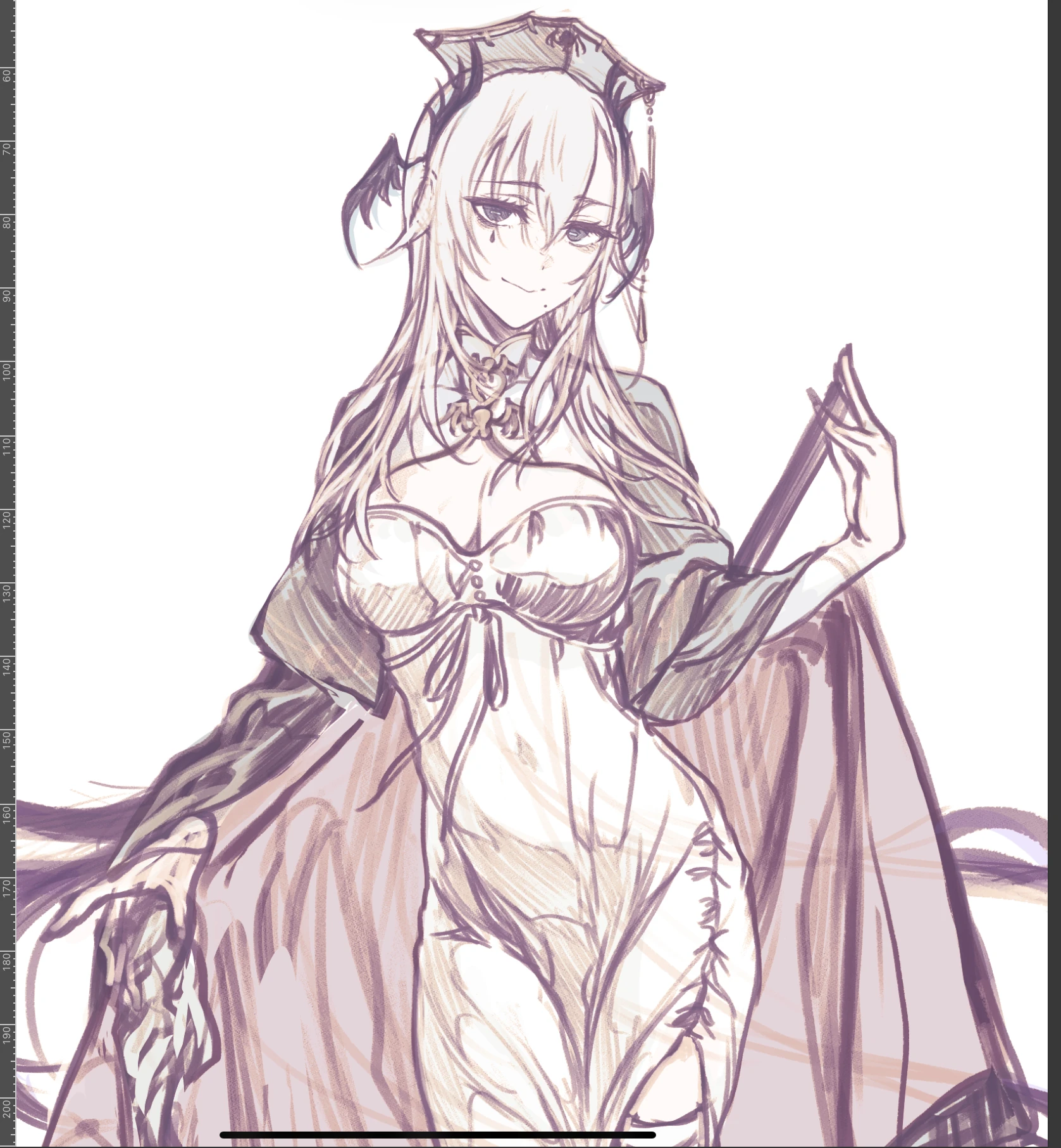 Iida Pochi Self Portrait WIP