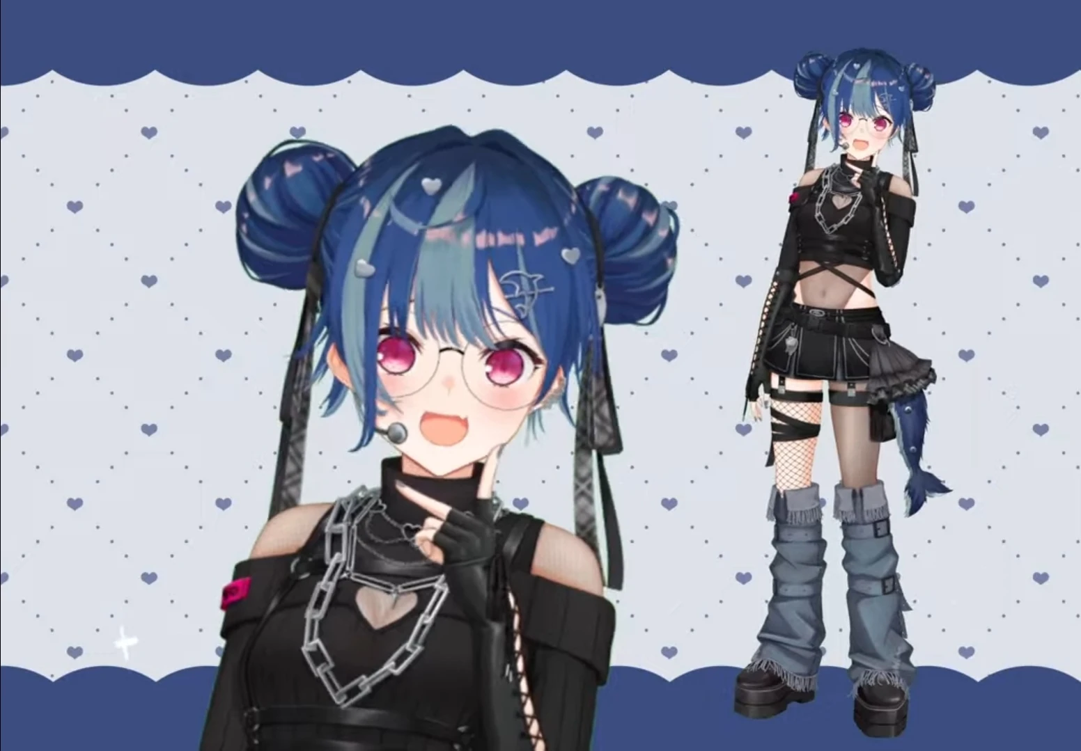 Dark Jpop Idol Outfit (Odango Hairstyle)