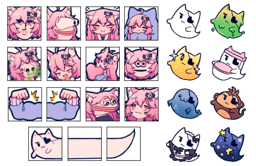 Nyanners Emotes by MAMETCHl