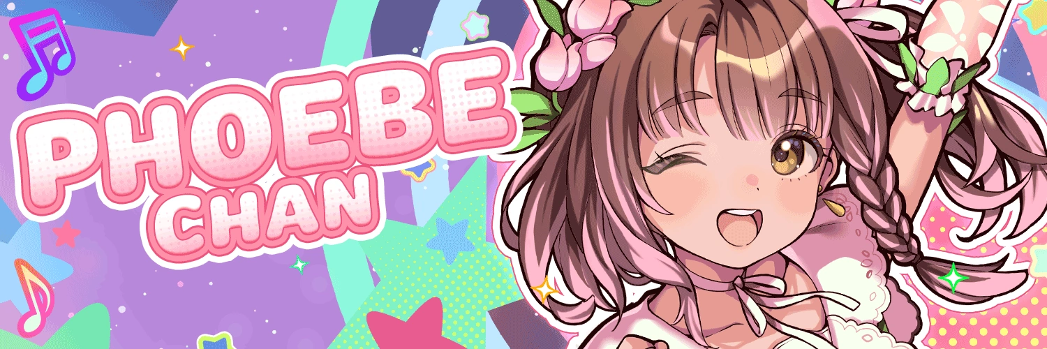 Phoebe's twitter banner after debuting with Densetsu.EXE
