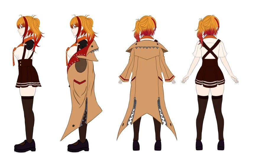 Live2D reference sheet