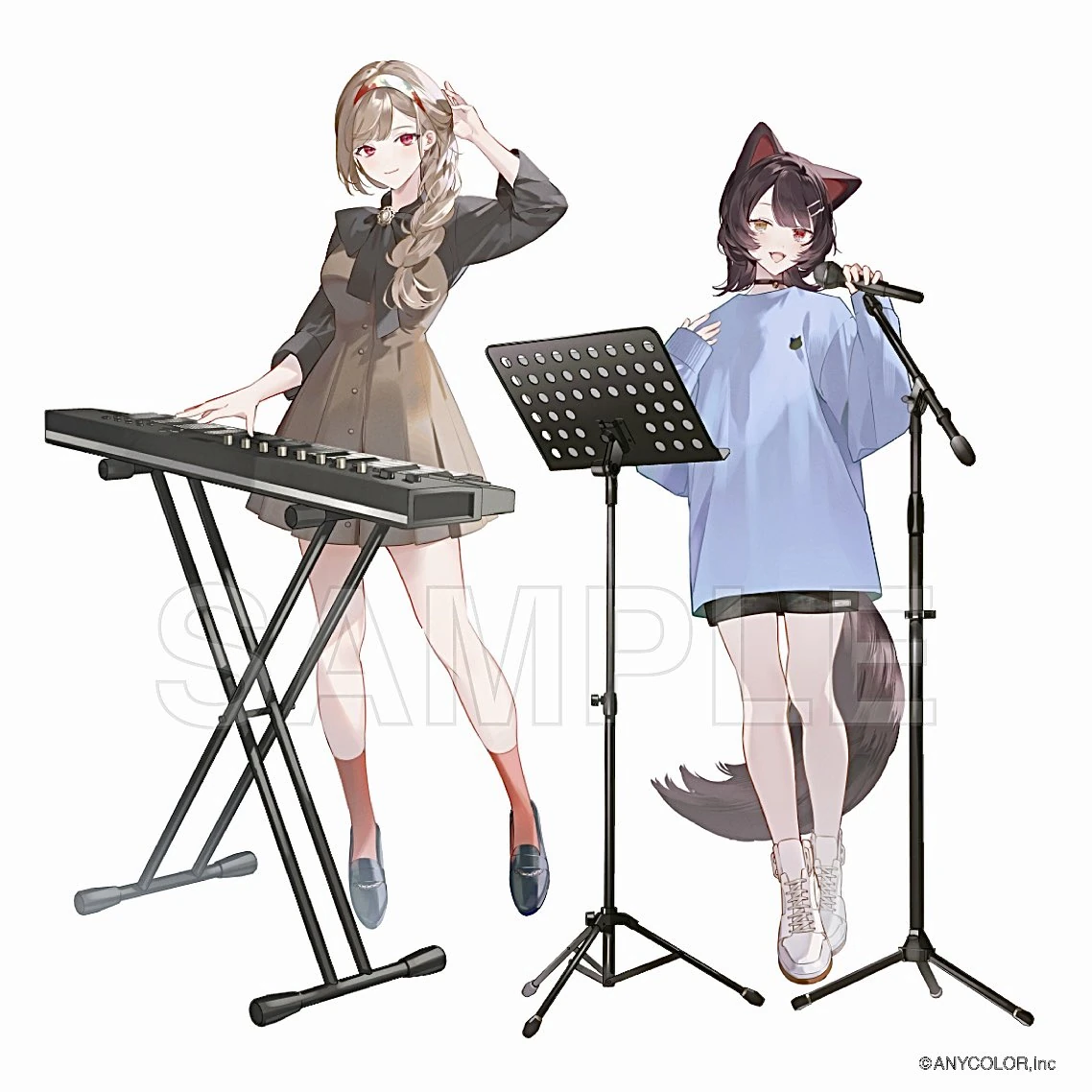 NIJISANJI x Manekineko Winter Music Illustration<br>by yukko