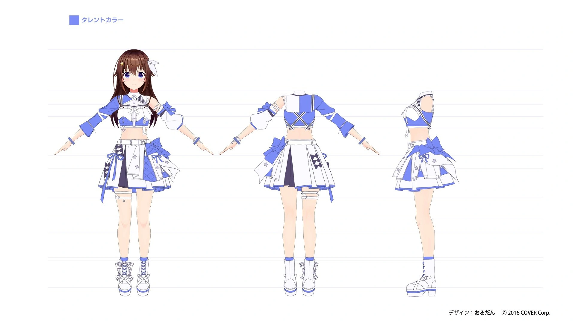 hololive 6th fes. Color Rise Harmony 3D Idol Costume Concept Illustration by Ordan