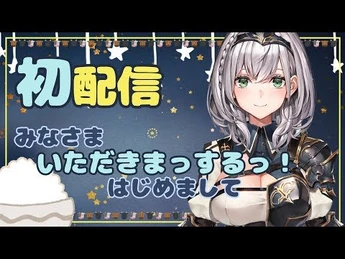 【-白銀ノエル初配信】はじめまっする！白銀ノエルですッ！【ホロライブ-新人Vtuber】