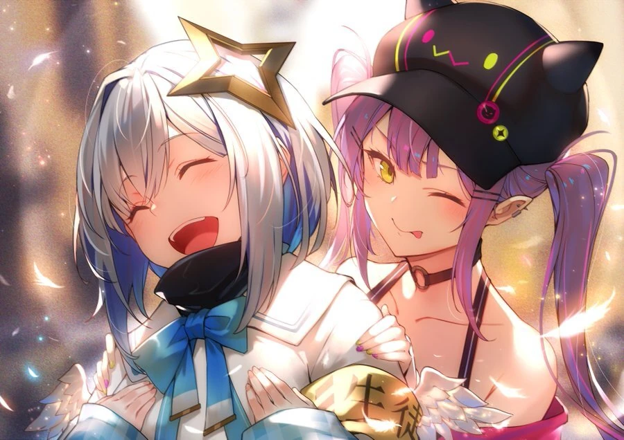 Amane Kanata 2020 Birthday and 200,000 Subscribers Illustration<br>by Kakage