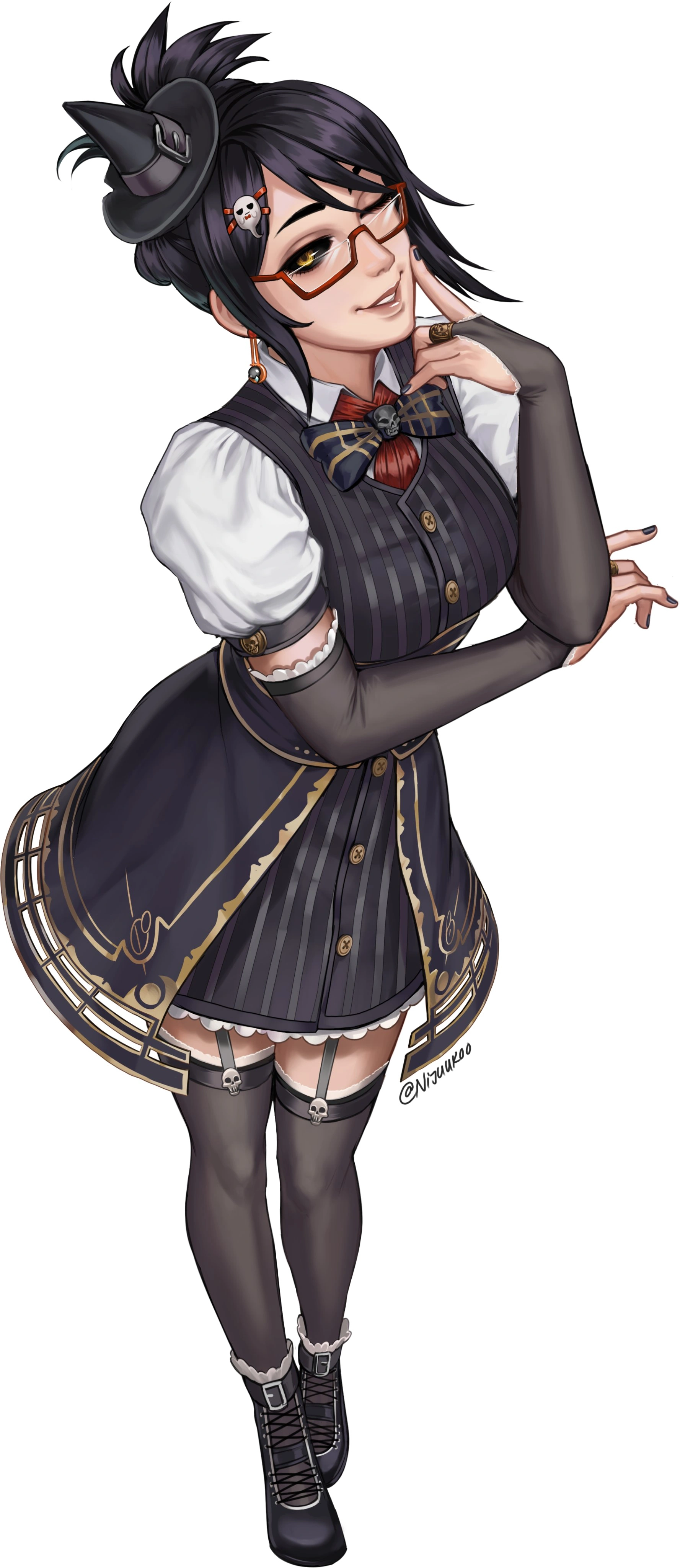 Illustration by Nijuukoo of Elle's debut design, made for Isekai Inc