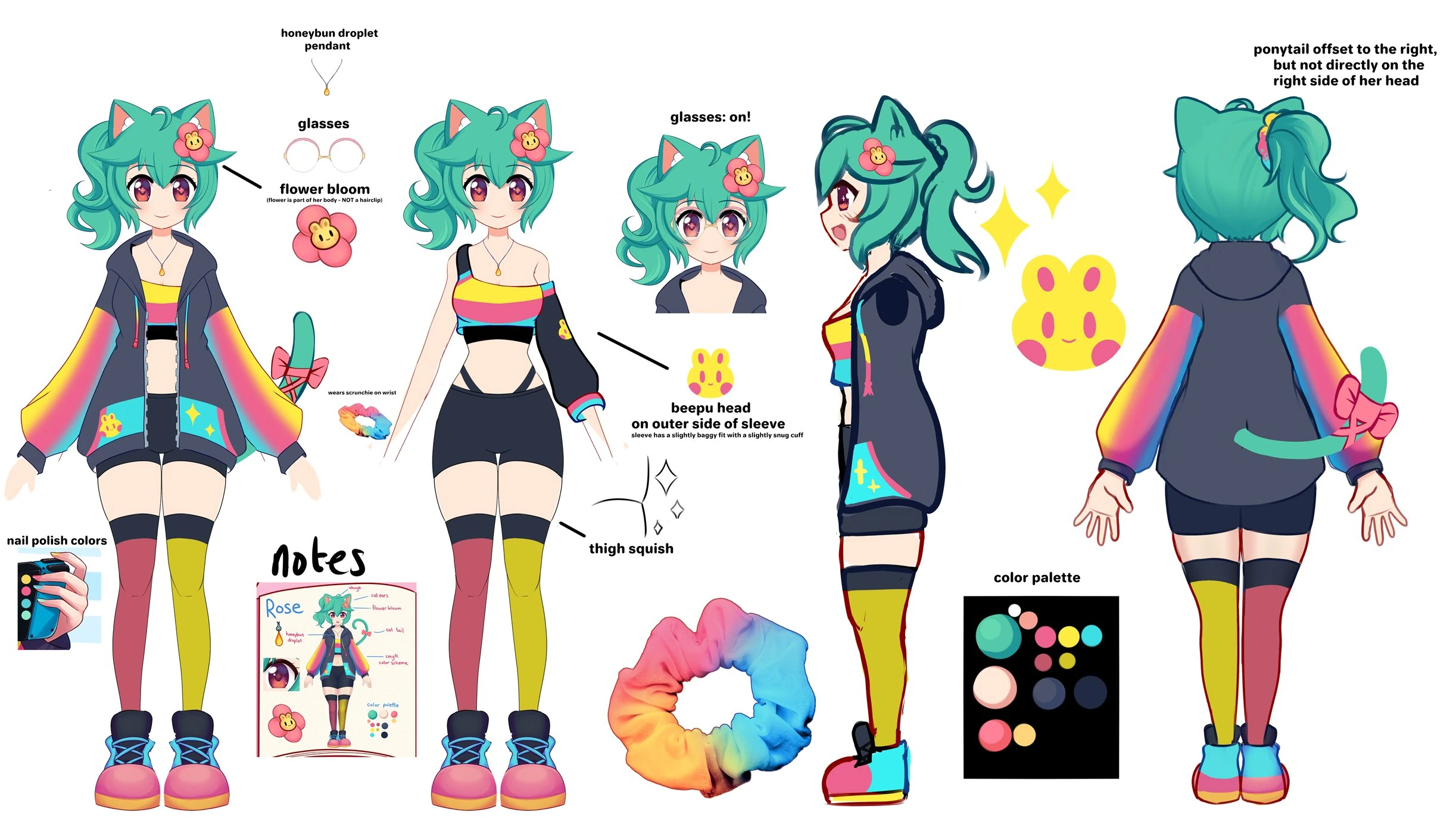 Rosedoodle Character Design/Concept Art by herself