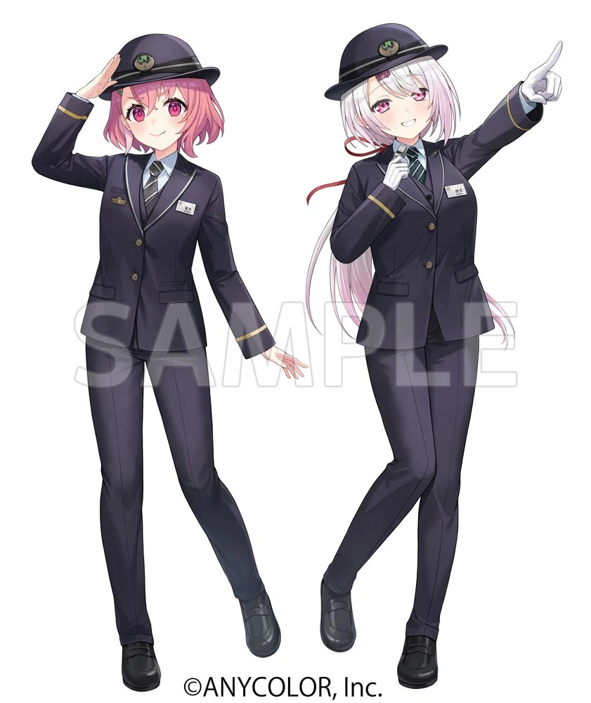JR-EAST x NIJISANJI Collaboration Illustration by nima
