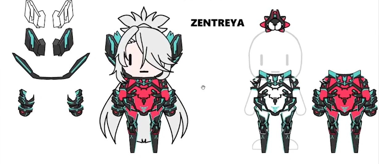 Smol Zentreya ref by Lae-Dee