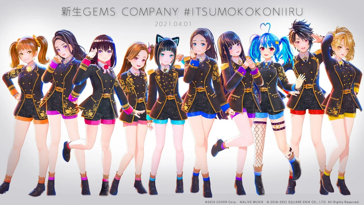 AZKi joins GEMS COMPANY with MaiR in 2021 April Fools gag