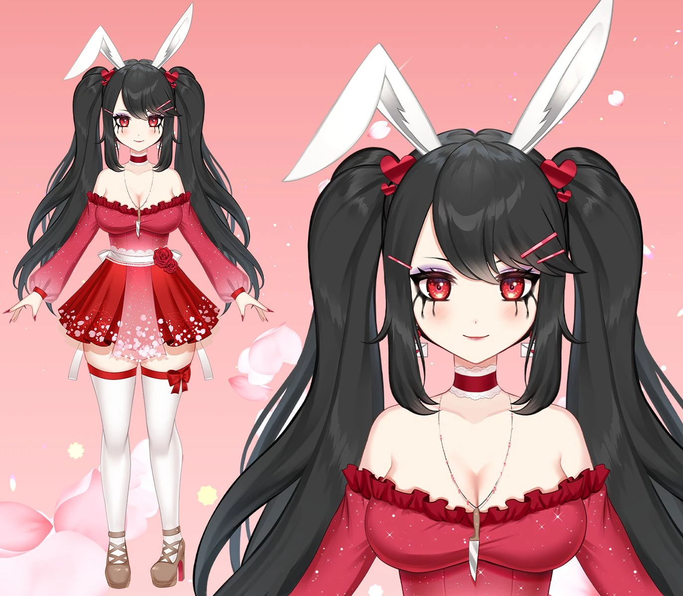Valentin's day outfit<br>Debuted on the 13/02/2022