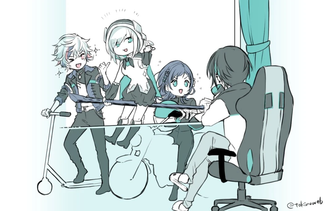 Blues and Fuwa Minato by Tokino Mitsuru