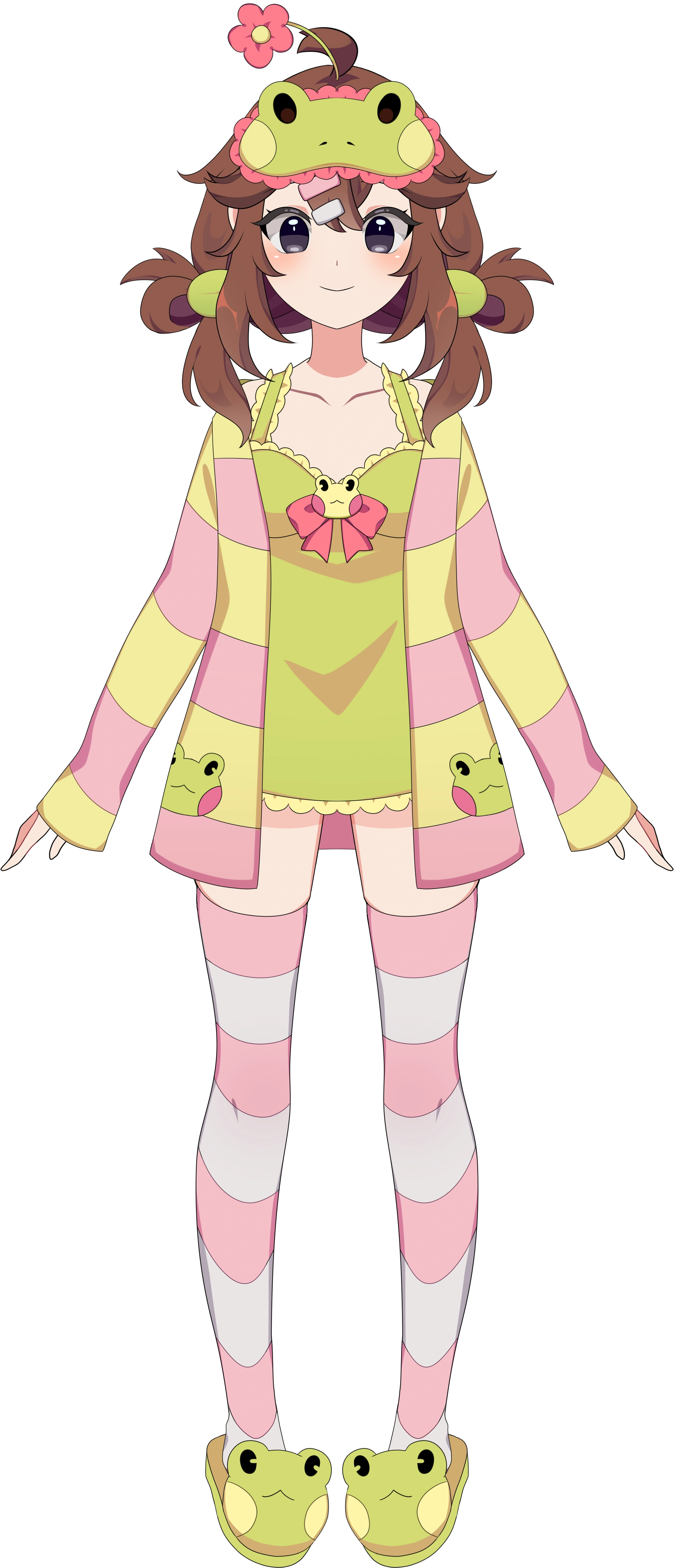 "Comfy Outfit (Base)" Live2D model from her 08 November 2024 debut