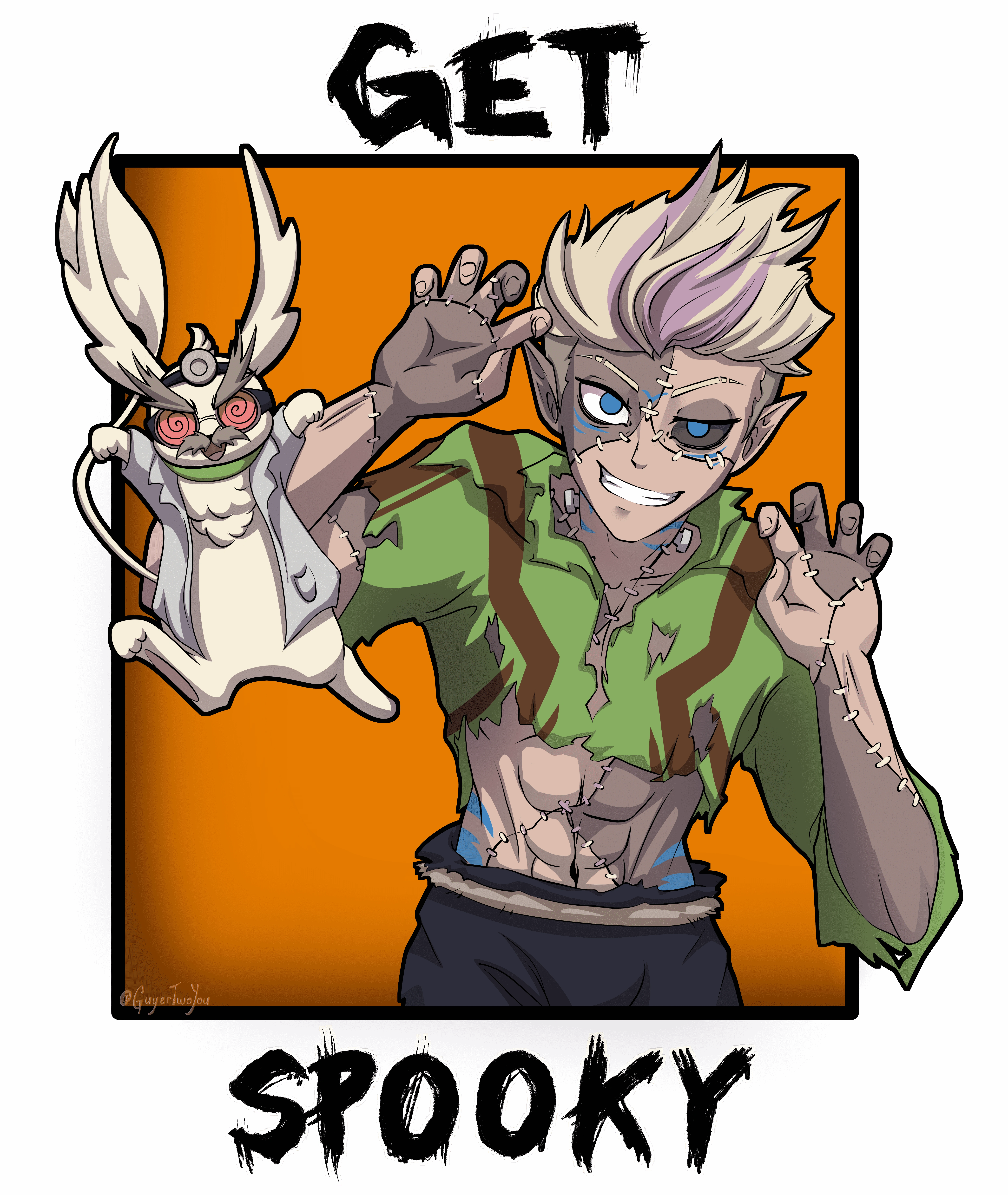 GET SPOOKY! (Full Color) Commission done by GuyerTwoYou