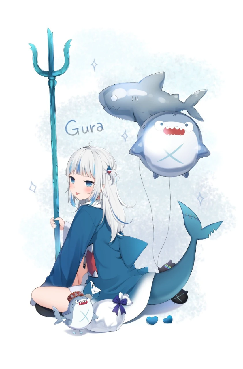 Gawr Gura's Birthday Illustration