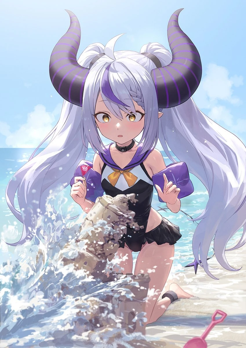 Laplus Summer Illustration<br>by Guchico