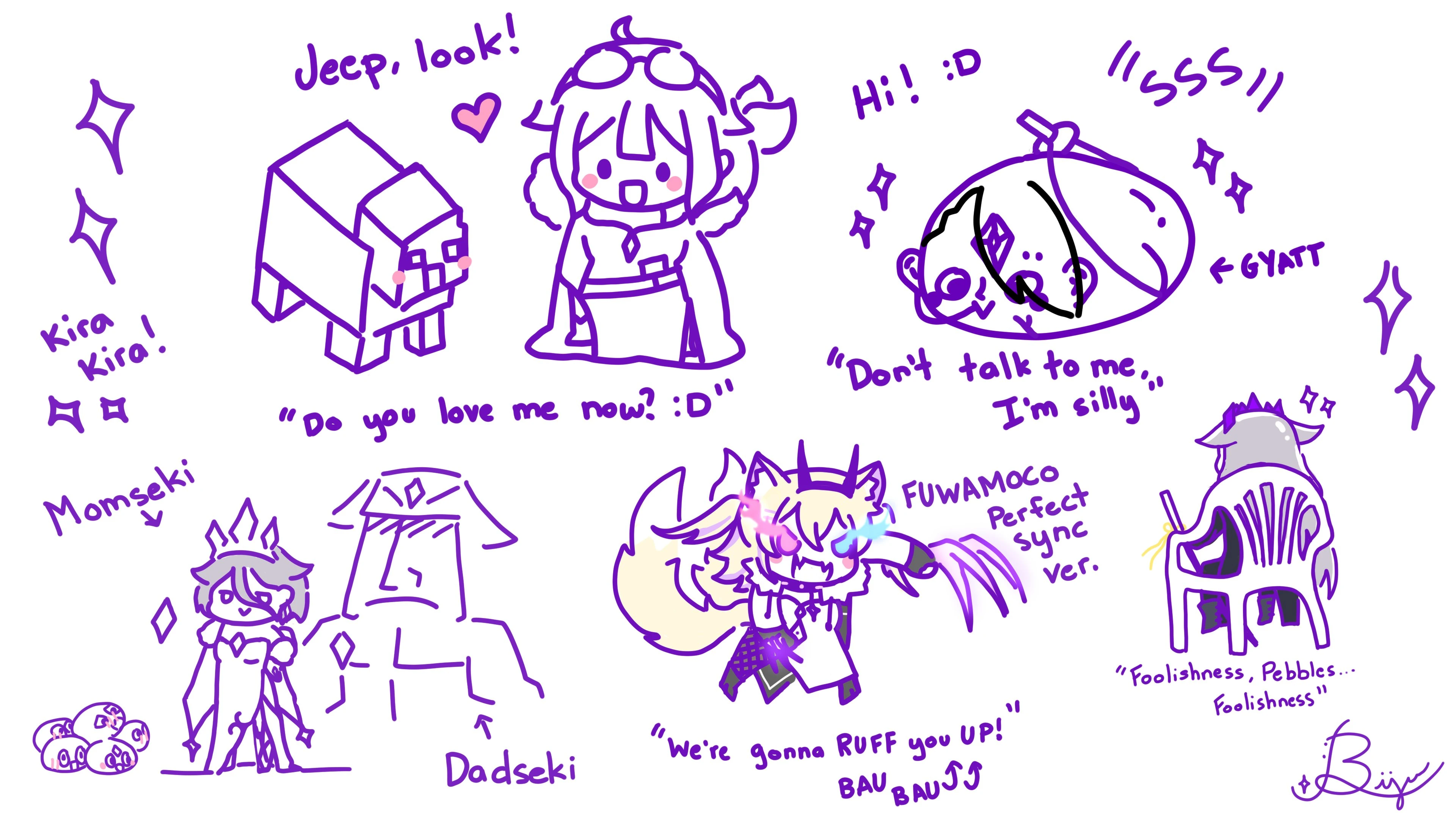 Momseki, Dadseki, and Perfect Sync FUWAMOCO