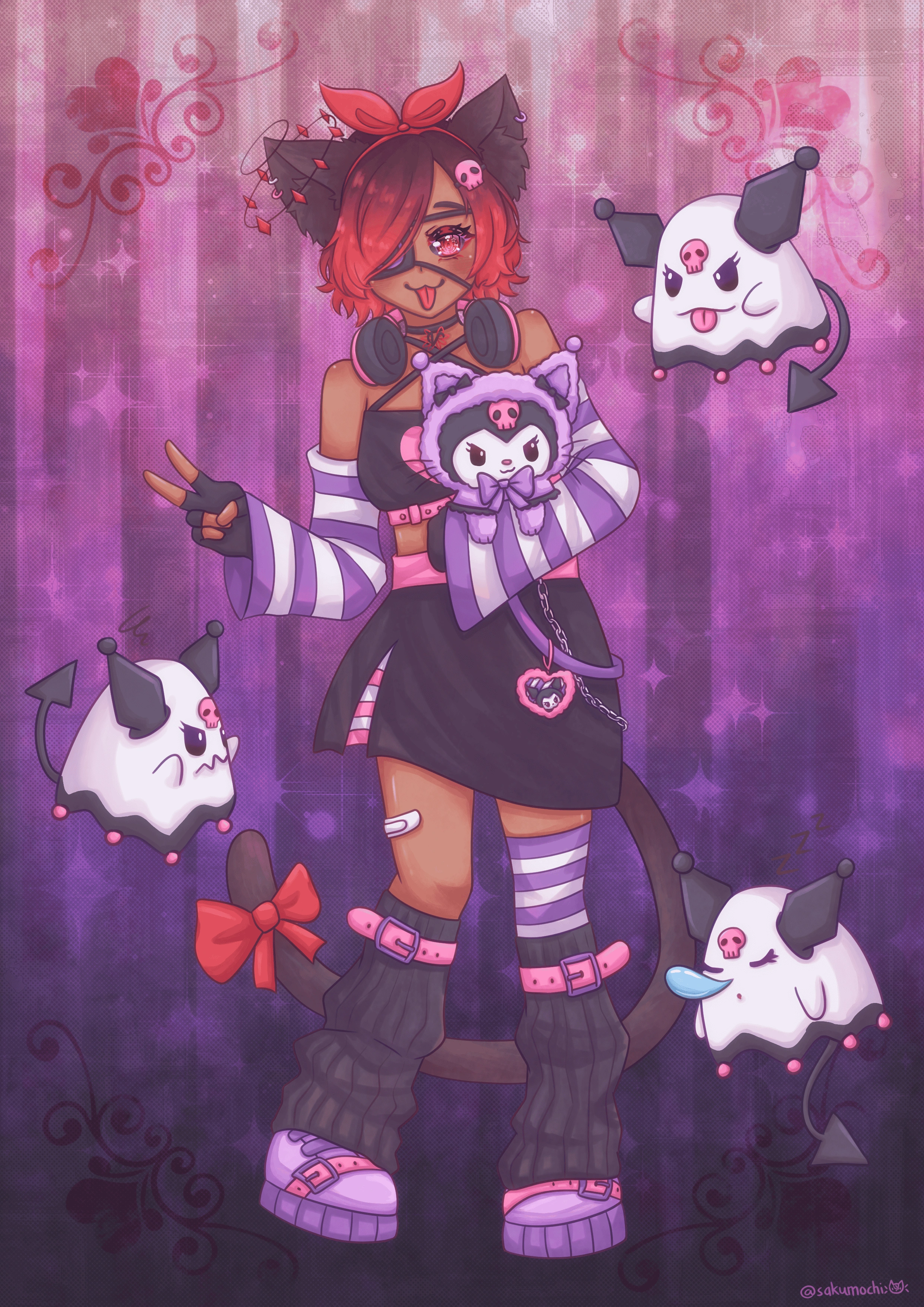 Vixie x Kuromi by Sakumochi