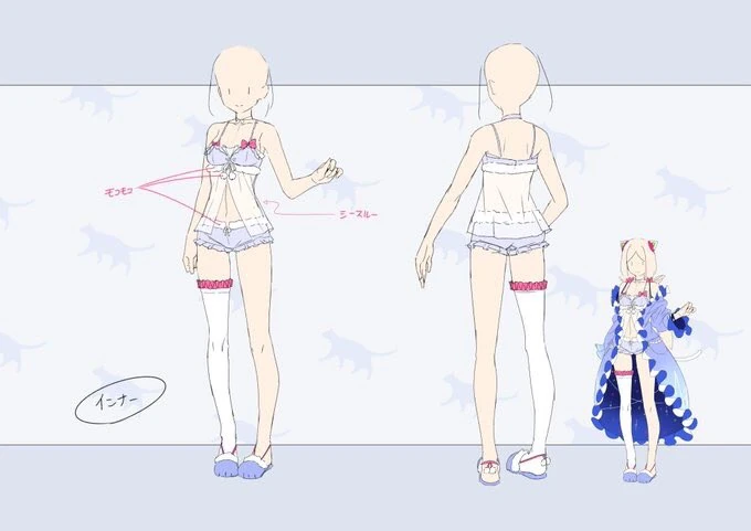 Second Costume<br> Concept Illustration