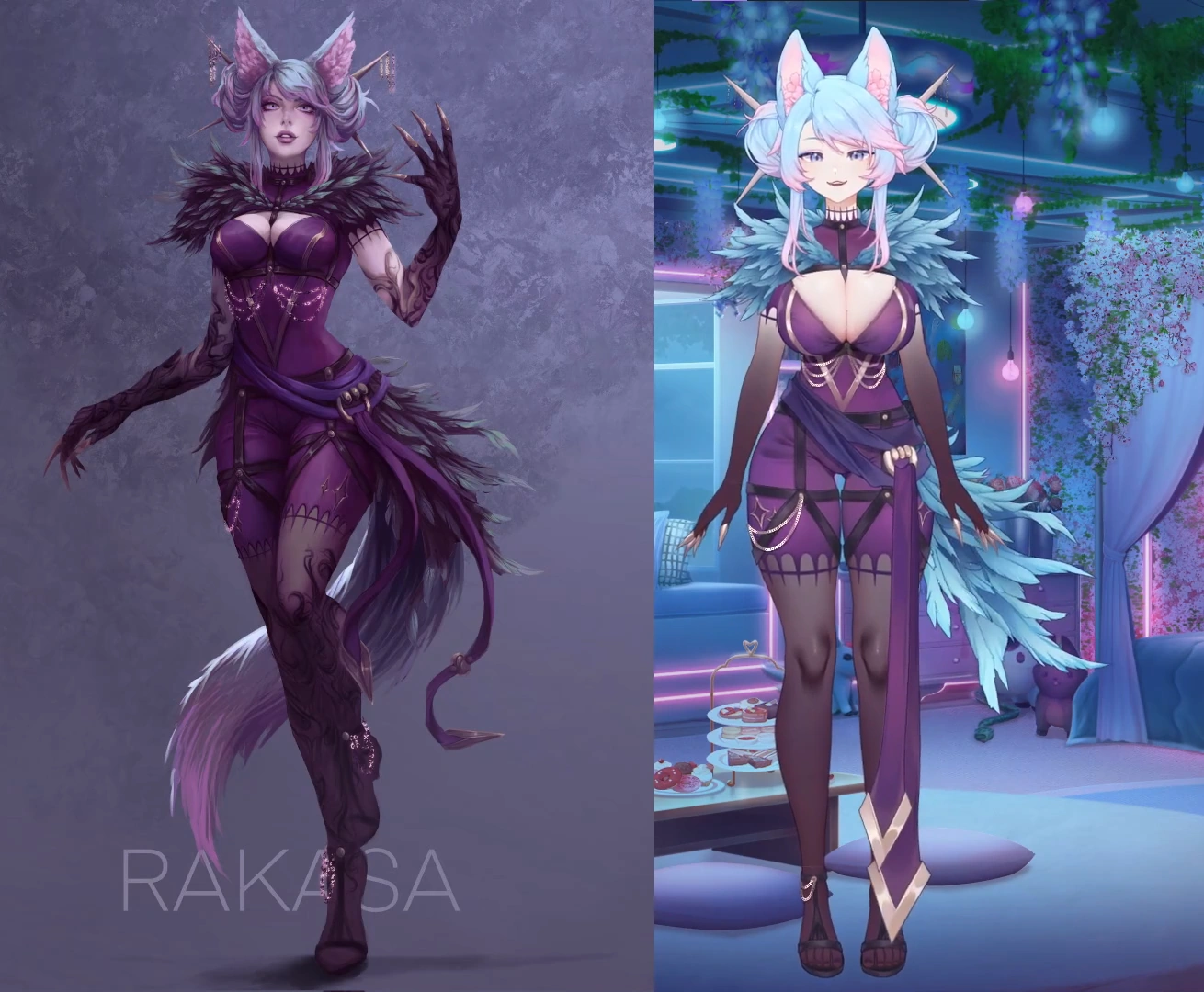 "Corrupted Raven Silvervale" Outfit Contest Winner (Outfit designed by Rakasa and Illustrated by Nanoless)