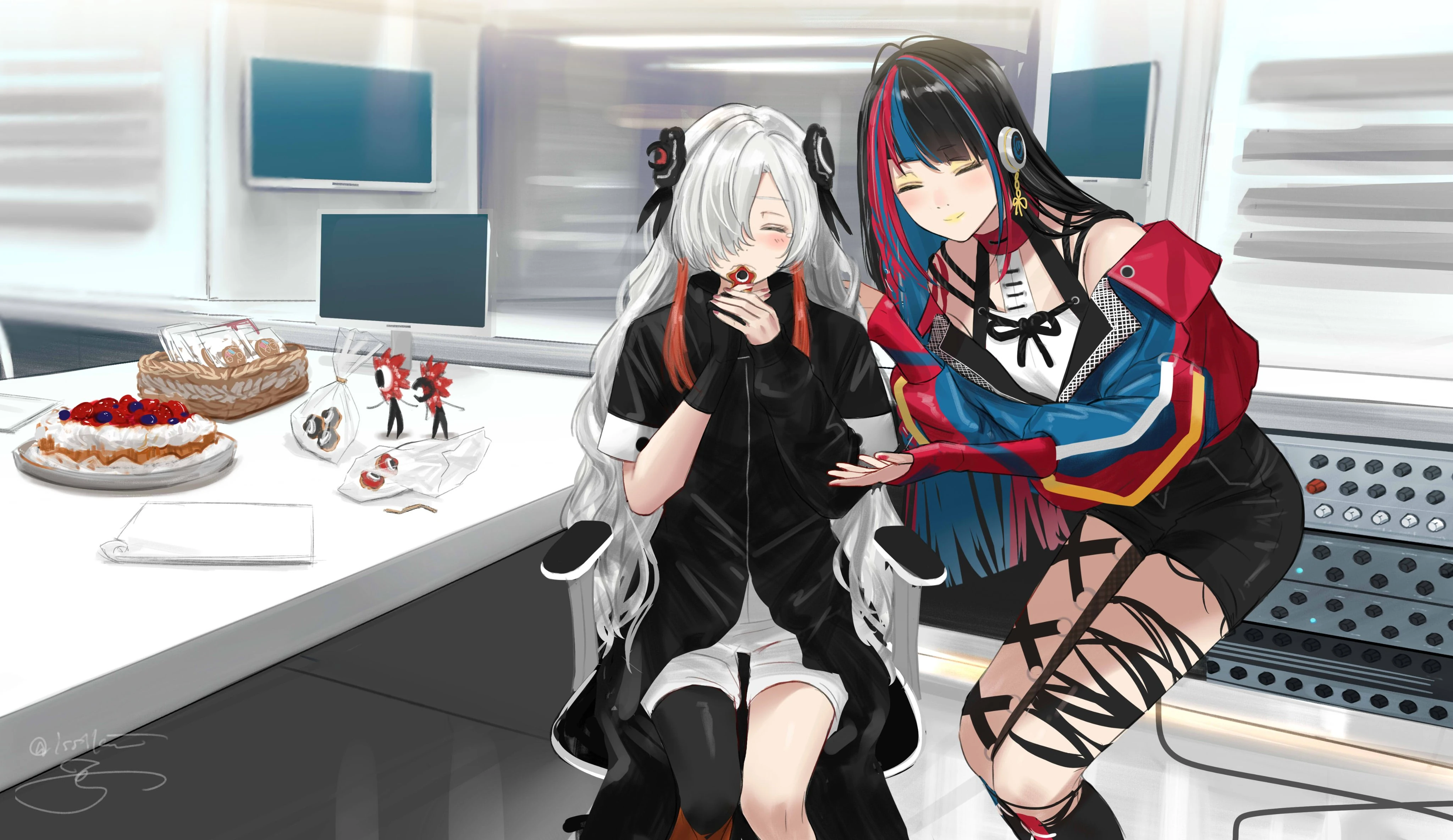 KAMITSUBAKI RADIO CLUB Episode 10 Commemorative Illustration<br>by Issiki