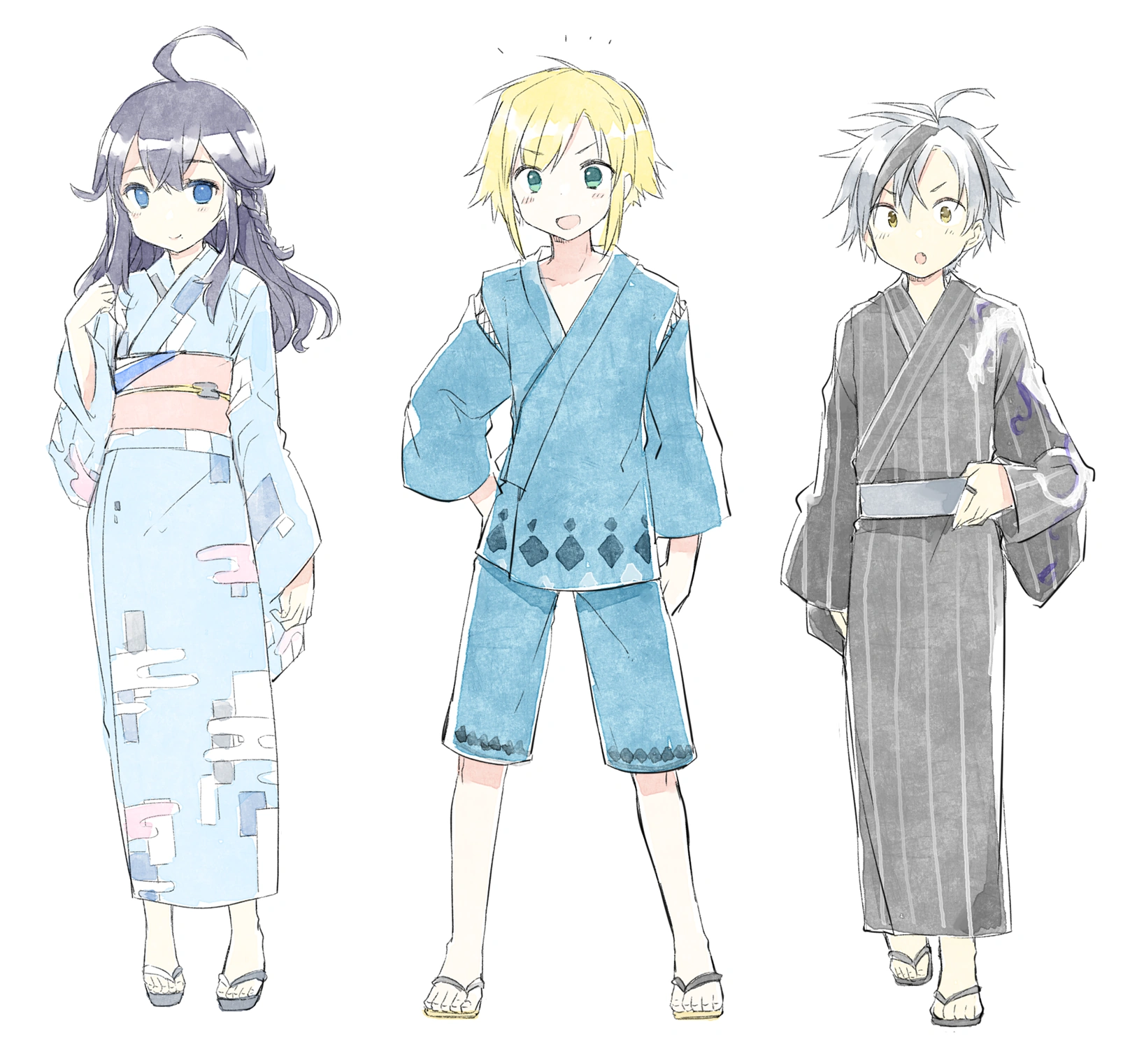 Onaedoshi Gumi's Summer Vacation Yukata Design by Kamiyoshi Rika