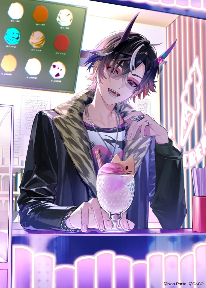 Xross Stars Broken Neonlights Illustration by giri