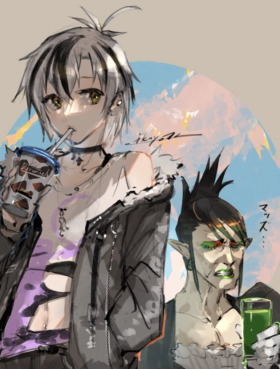 Suzuki Masaru and Hanabatake Chaika<br>by ikuyoan