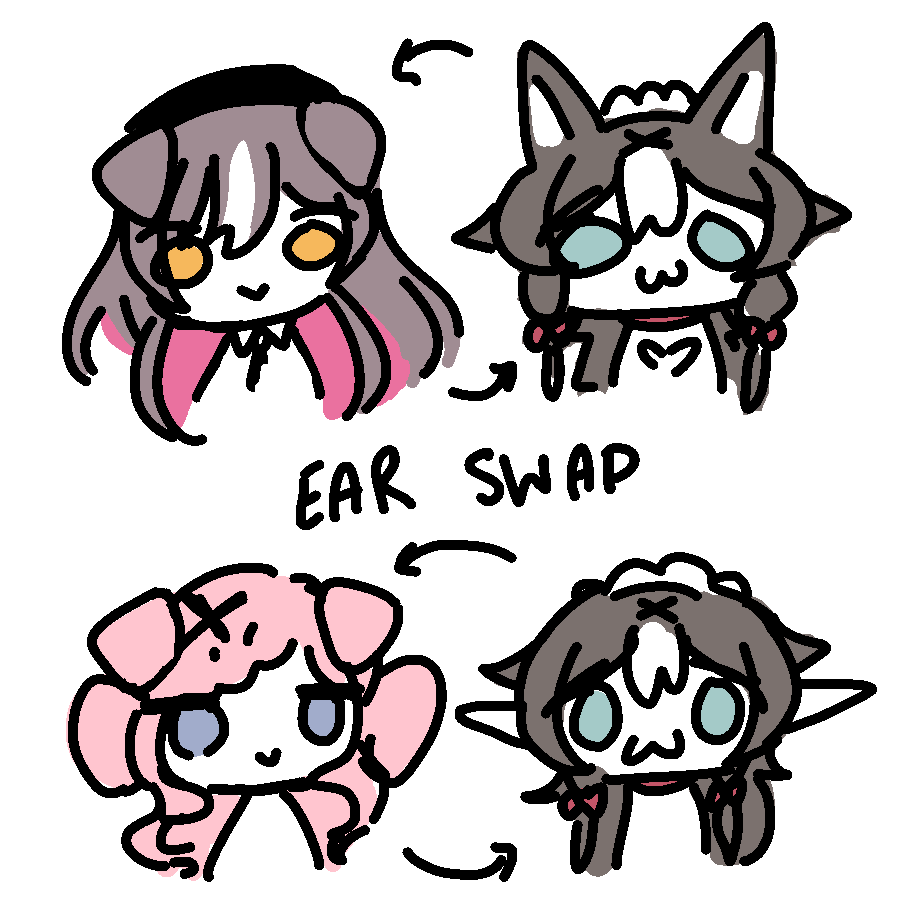 Ear Swap with Malice Evermore and Chisaka Airi