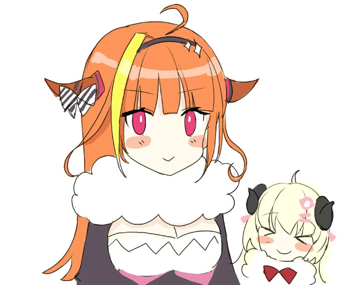 Kiryu Coco and Tsunomaki Watame by Fu-mi