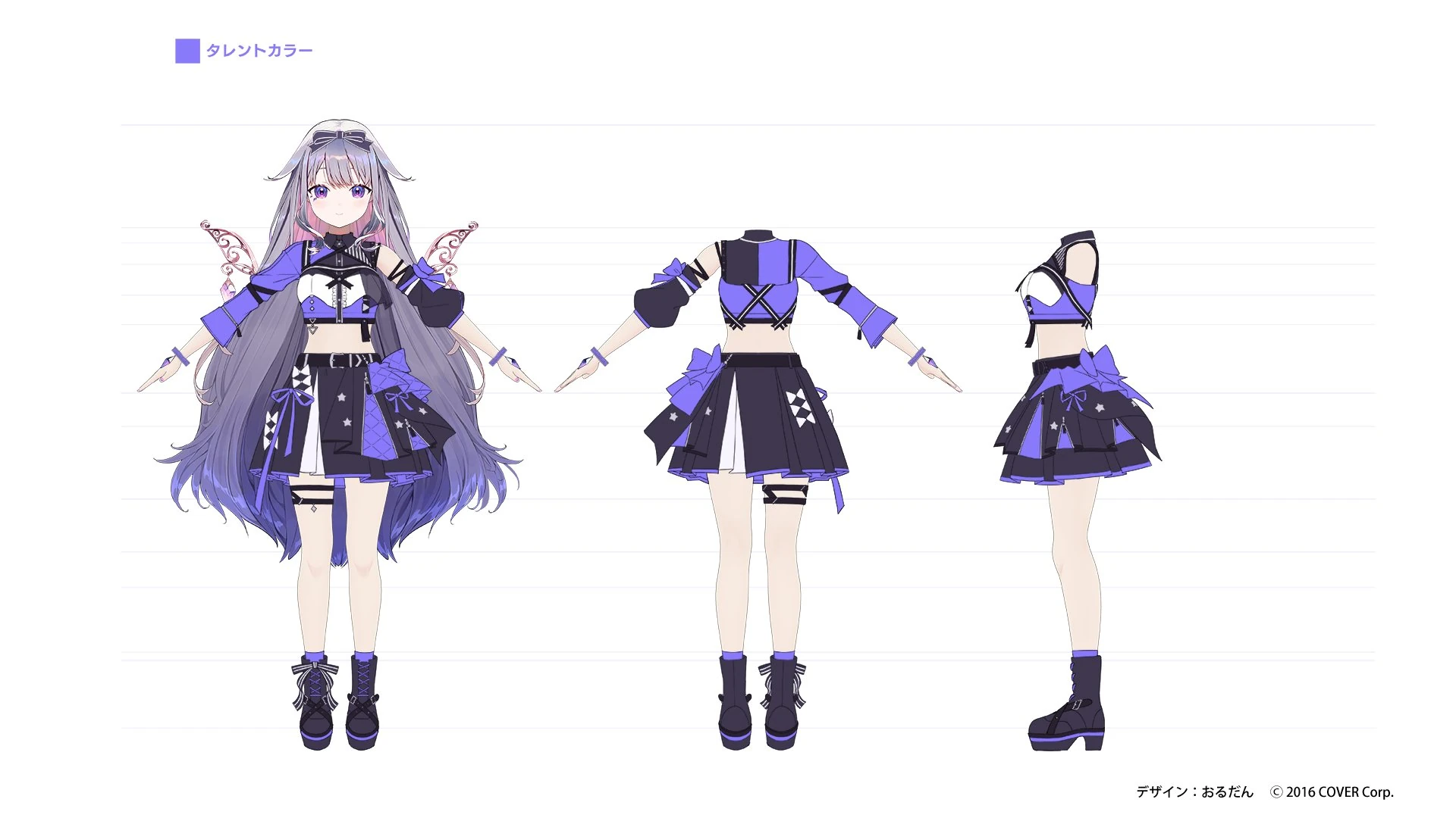 hololive 6th fes. Color Rise Harmony 3D Idol Costume Concept Illustration by Ordan