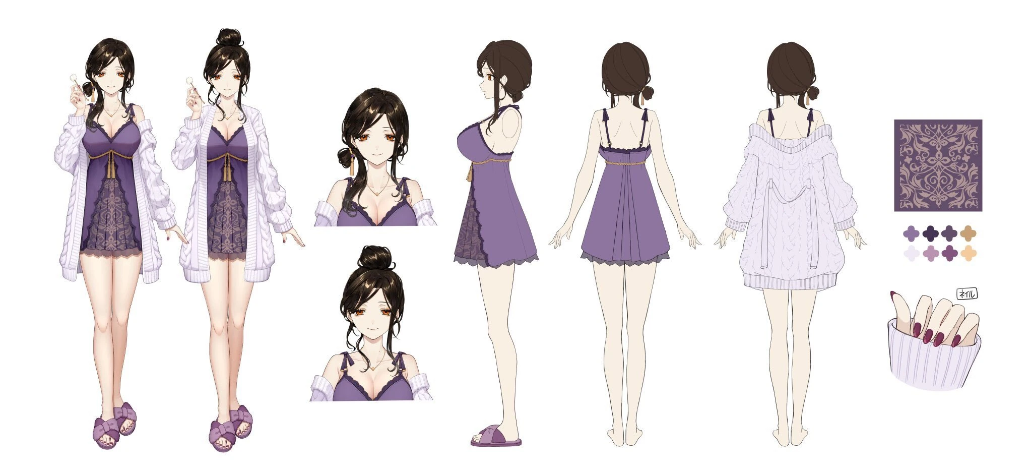 Loungewear Reference Sheet by Usa Mochi