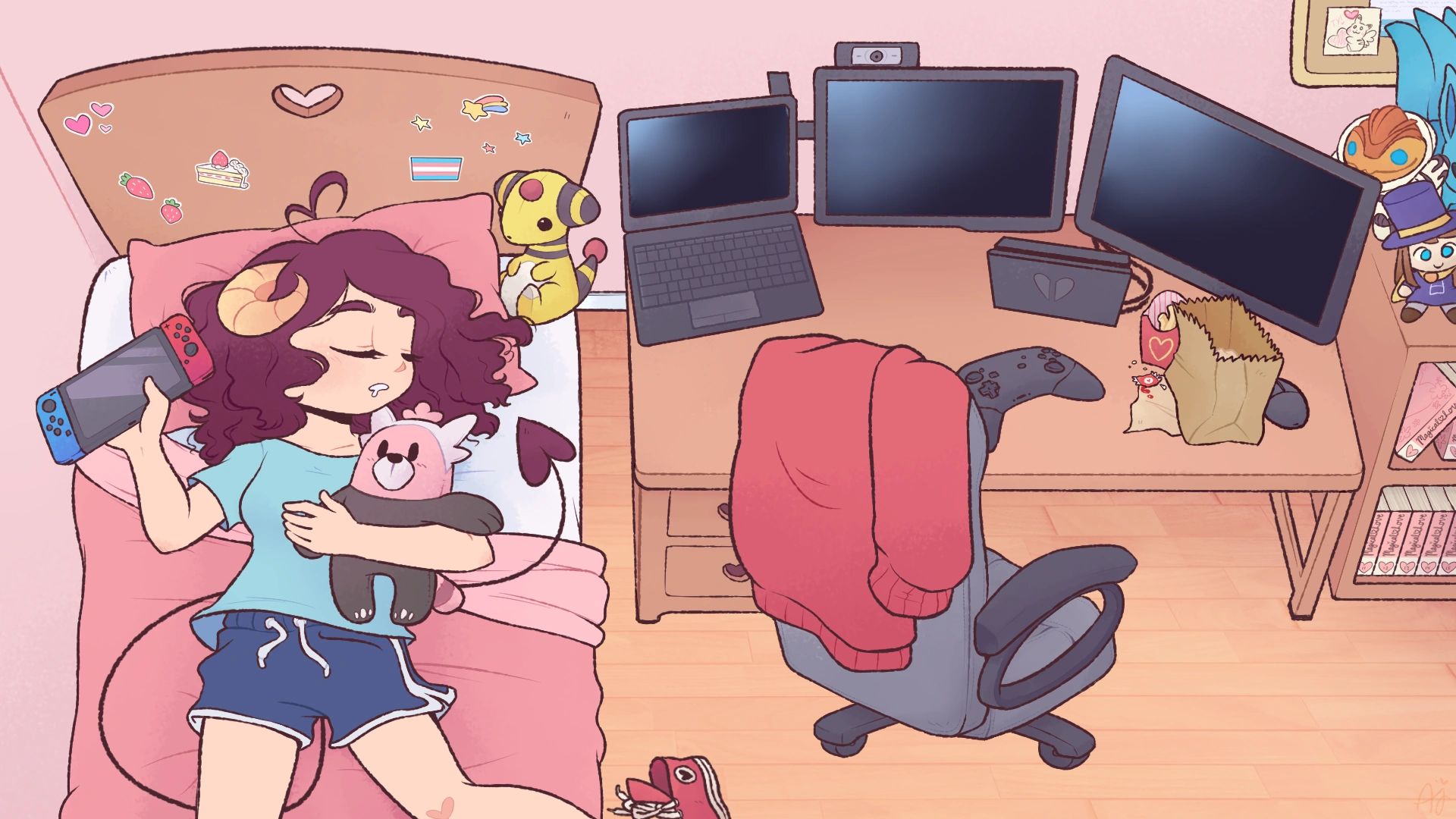 Demily Offline Screen<br>(by inkie heart)