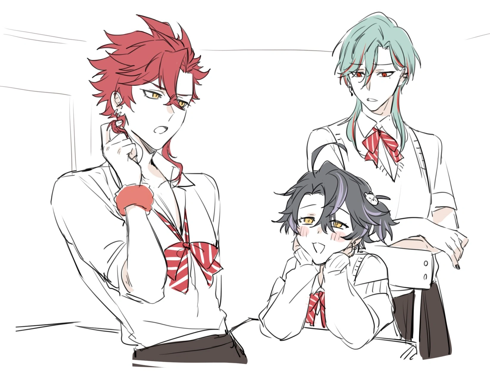 Mukuru, [[Kai]] and [[Nyrfier]] by [https://twitter.com/byakuya9931/status/1799096059547078716 BYA]