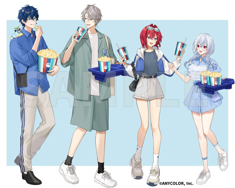 NIJISANJI Popcorn 2 Collaboration Illustration <br>by Isamu