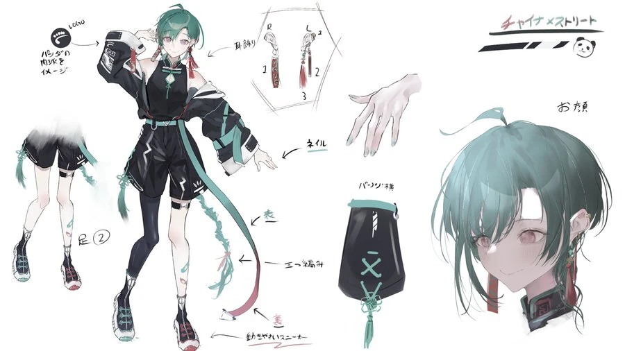 China Streetwear Outfit Concept Illustration<br>by Chrou