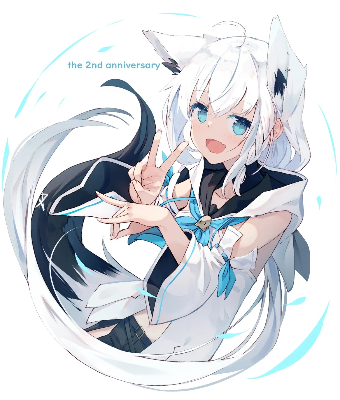 Second Anniversary Illustration<br>by Nagishiro Mito