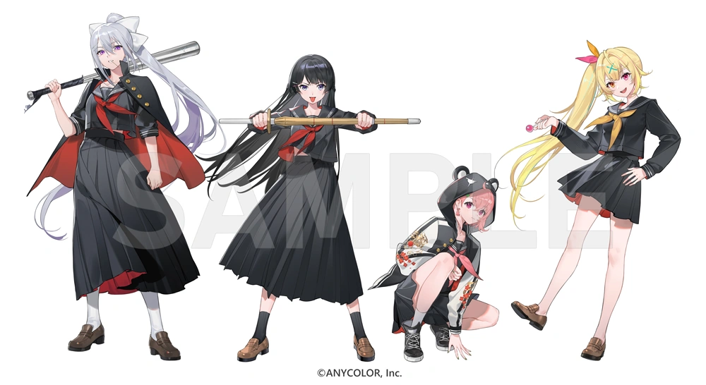 NIJISANJI YANKEE ROAD Goods Illustration<br>by Nay Akane